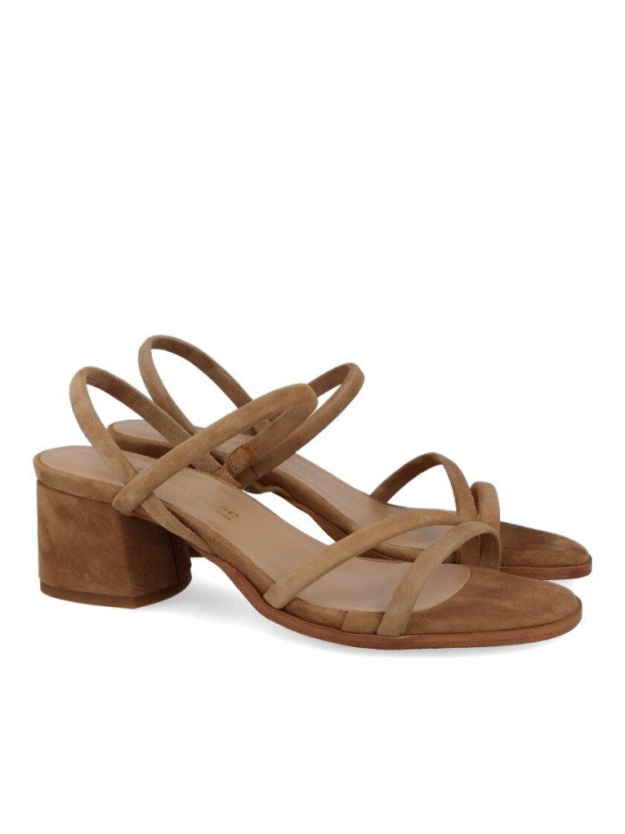 SANDALIA DE TACÓN EN PIEL DE ANTE PARA MUJER BRYAN STEEP WISE 2614 LINCON