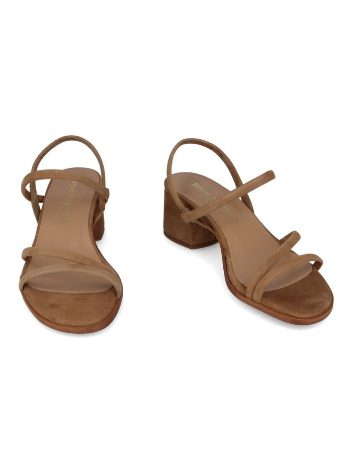 SANDALIA DE TACÓN EN PIEL DE ANTE PARA MUJER BRYAN STEEP WISE 2614 LINCON
