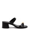 SANDALIAS DE TACÓN EN PIEL PARA MUJER BRYAN STEEPWISE 2617 NEGRO