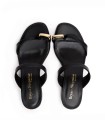 SANDALIAS DE TACÓN EN PIEL PARA MUJER BRYAN STEEPWISE 2617 NEGRO