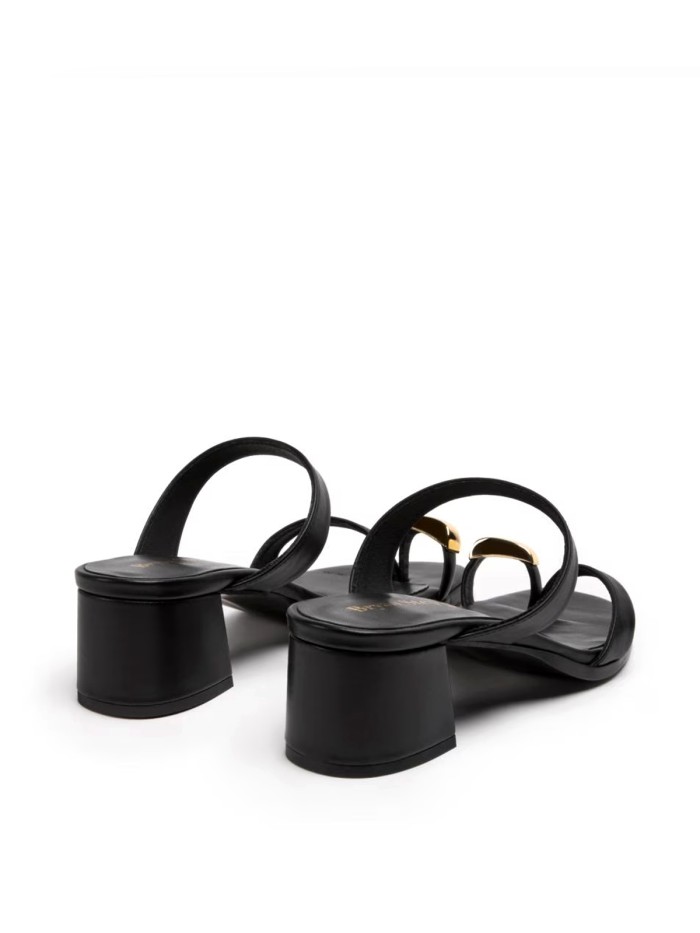 SANDALIAS DE TACÓN EN PIEL PARA MUJER BRYAN STEEPWISE 2617 NEGRO