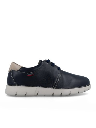 ZAPATO DE PIEL CON CORDONES CALLAGHAN FLEXIBLE GRAIN 57700 MARINO