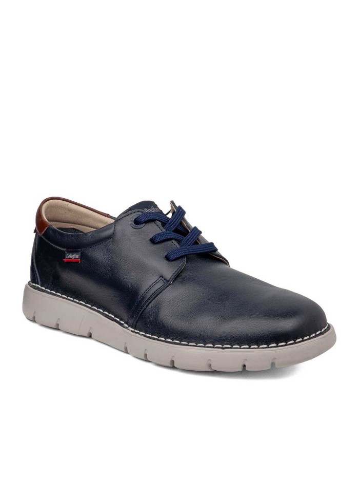 ZAPATO DE PIEL CON CORDONES CALLAGHAN FLEXIBLE GRAIN 57700 MARINO