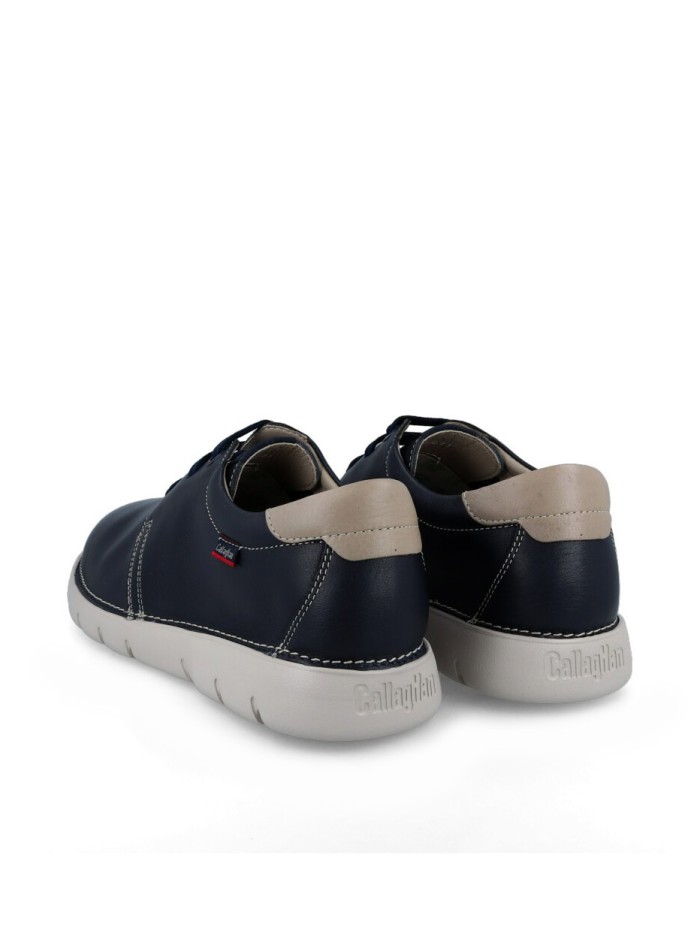 ZAPATO DE PIEL CON CORDONES CALLAGHAN FLEXIBLE GRAIN 57700 MARINO