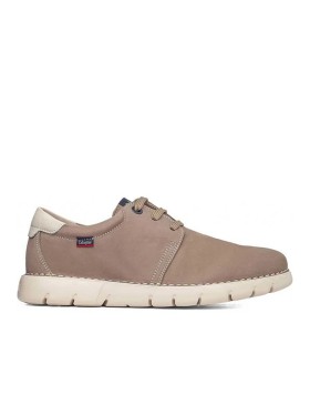 ZAPATO DE PIEL CON CORDONES CALLAGHAN FLEXIBLE GRAIN 57700 TAUPE