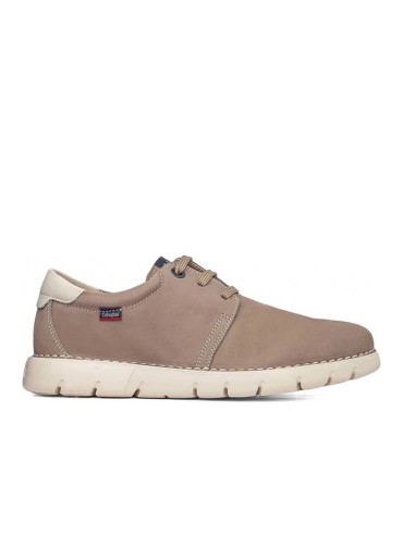 ZAPATO DE PIEL CON CORDONES CALLAGHAN FLEXIBLE GRAIN 57700 TAUPE