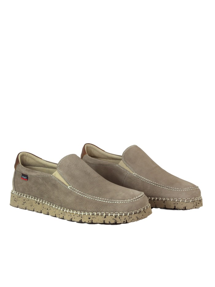 MOCASÍN DE PIEL NOBUCK CALLAGHAN TERRAMAR BOSTON 65202 PIEDRA