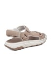 SANDALIAS CONFORT DE PIEL CON VELCROS PARA MUJER CALLGHAN WALLANDER 65900 PIEDRA