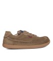 ZAPATO DE PIEL CON CORDONES BAREFOOT CALLAGHAN ZERO 61903 KAKI