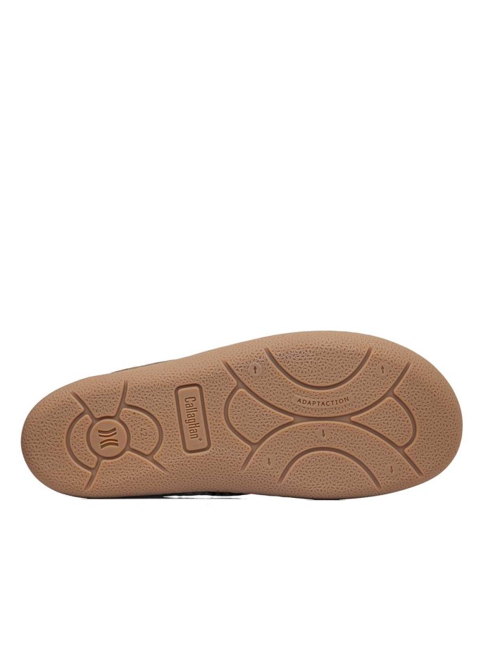 ZAPATO DE PIEL CON CORDONES BAREFOOT CALLAGHAN ZERO 61903 KAKI