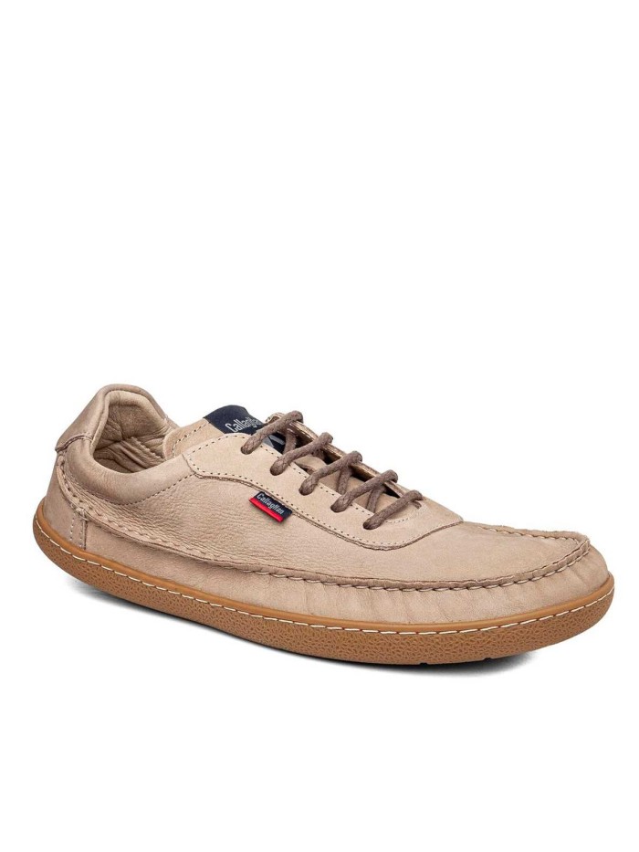 ZAPATO DE PIEL CON CORDONES BAREFOOT CALLAGHAN ZERO 61903 PIEDRA