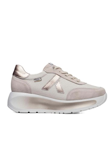 ZAPATILLAS CASUAL DE CORDONES DE MUJER CALLAGHAN GRACE PESCA 61609 BEIGE