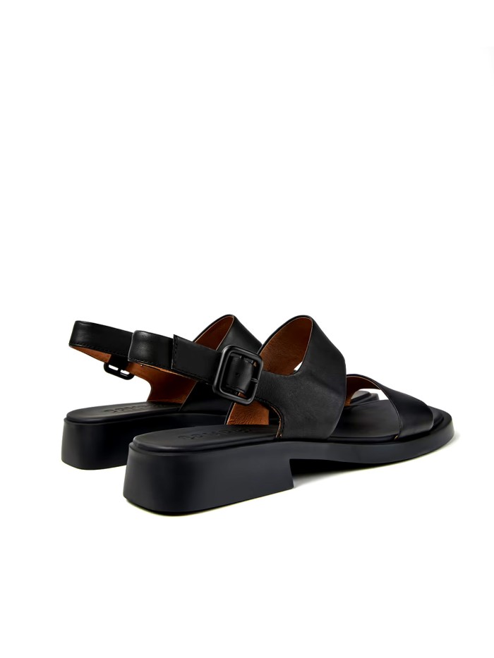 SANDALIAS DE PIEL NEGRAS PARA MUJER CAMPER DANA