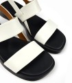 SANDALIAS DE PIEL BLANCAS PARA MUJER CAMPER DANA