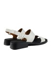 SANDALIAS DE PIEL BLANCAS PARA MUJER CAMPER DANA