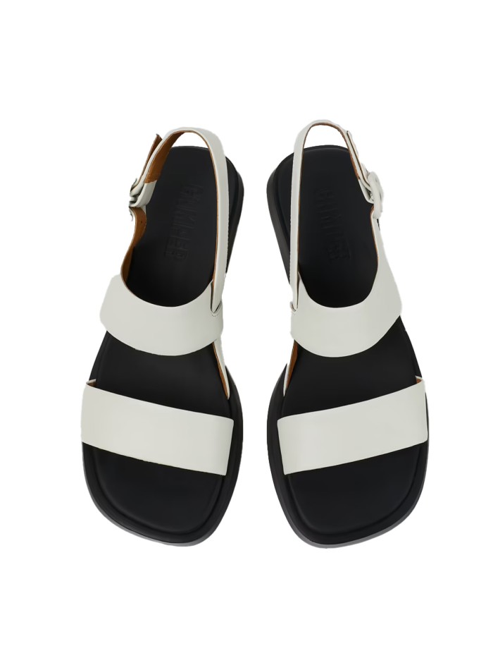 SANDALIAS DE PIEL BLANCAS PARA MUJER CAMPER DANA