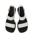 SANDALIAS DE PIEL BLANCAS PARA MUJER CAMPER DANA