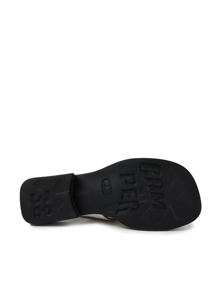 SANDALIAS DE PIEL BLANCAS PARA MUJER CAMPER DANA