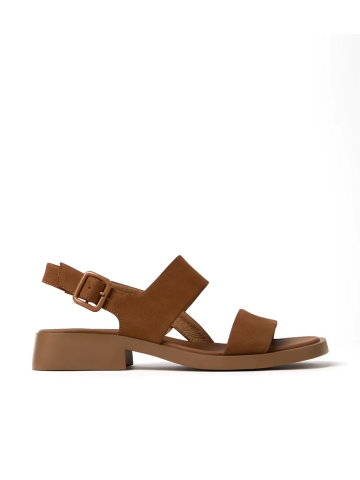 SANDALIAS DE PIEL NOBUK MARRÓN PARA MUJER CAMPER DANA K201486-014