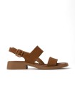 SANDALIAS DE PIEL NOBUK MARRÓN PARA MUJER CAMPER DANA K201486-014