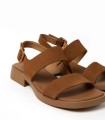 SANDALIAS DE PIEL NOBUK MARRÓN PARA MUJER CAMPER DANA K201486-014