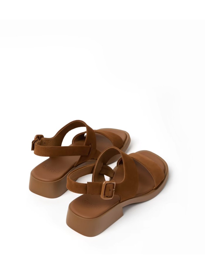SANDALIAS DE PIEL NOBUK MARRÓN PARA MUJER CAMPER DANA K201486-014