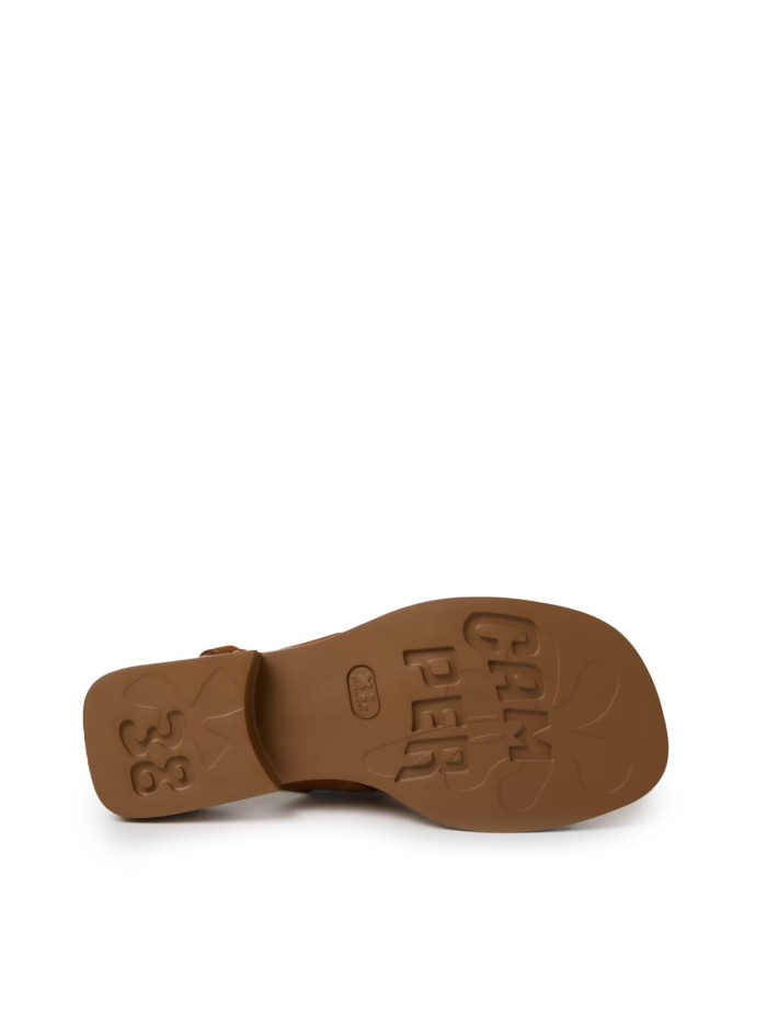 SANDALIAS DE PIEL NOBUK MARRÓN PARA MUJER CAMPER DANA K201486-014