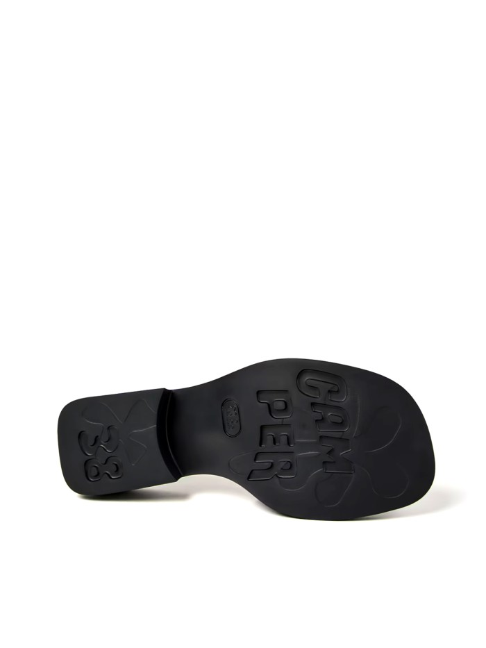 SANDALIAS DE PIEL NEGRA PARA MUJER DE PIEL CAMPER CON SUELA XL EXTRALIGHT