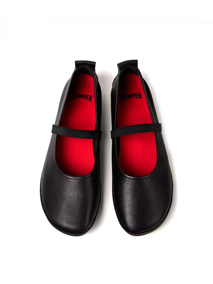 BAILARINAS NEGRAS DE PIEL PARA MUJER CAMPER Right Nina K201643-002
