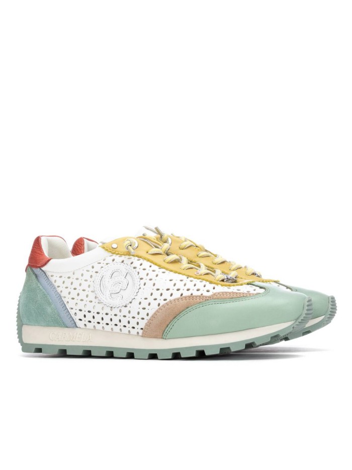 ZAPATILLAS CASUAL DE PIEL CARMELA 16311304 AQUA