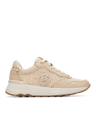 ZAPATILLAS CASUAL DE PIEL CARMELA 16323901 BEIGE