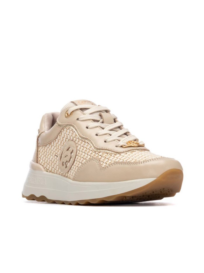 ZAPATILLAS CASUAL DE PIEL CARMELA 16323901 BEIGE