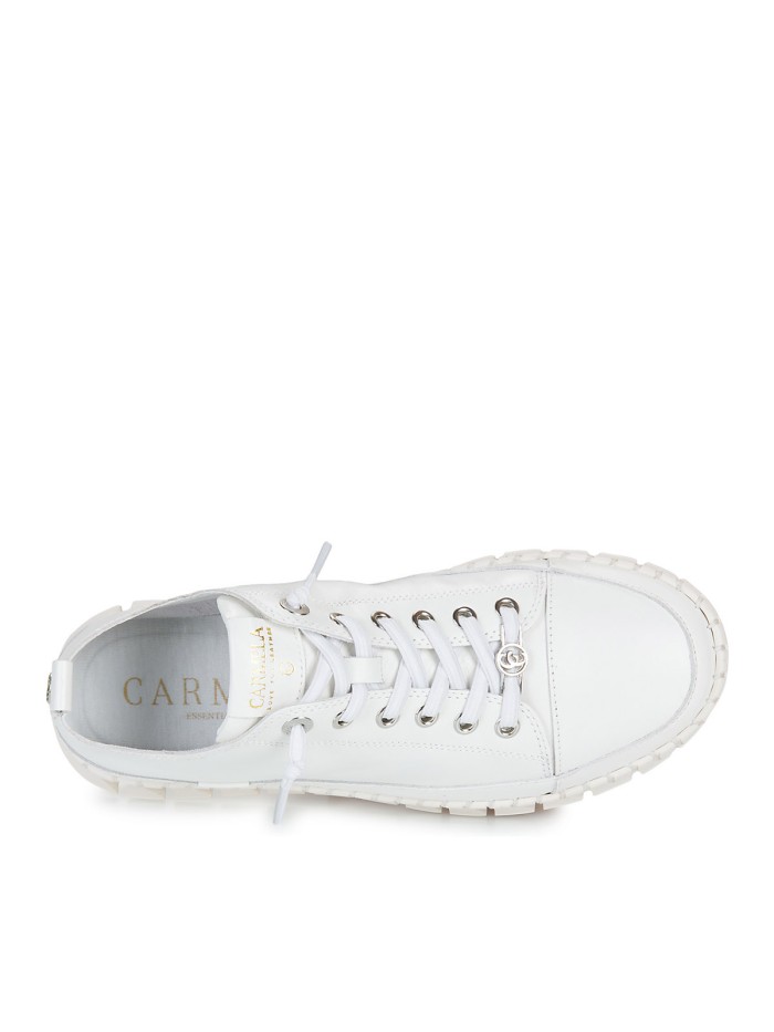ZAPATILLAS CALADAS DE PIEL PARA MUJER CARMELA 16310508 BLANCAS