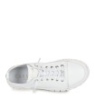 ZAPATILLAS CALADAS DE PIEL PARA MUJER CARMELA 16310508 BLANCAS