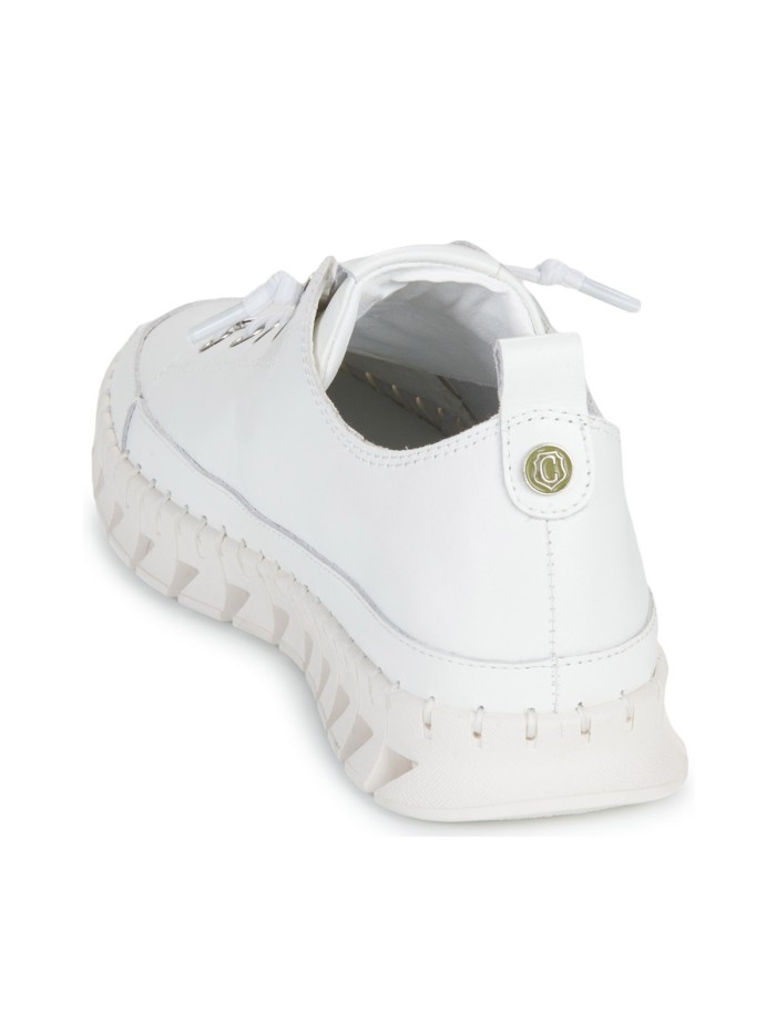 ZAPATILLAS CALADAS DE PIEL PARA MUJER CARMELA 16310508 BLANCAS