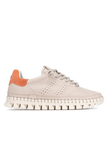ZAPATILLA DE MUJER DE PIEL CALADA CARMELA 16310703 BEIGE