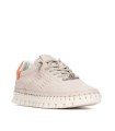 ZAPATILLA DE MUJER DE PIEL CALADA CARMELA 16310703 BEIGE