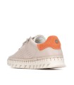 ZAPATILLA DE MUJER DE PIEL CALADA CARMELA 16310703 BEIGE