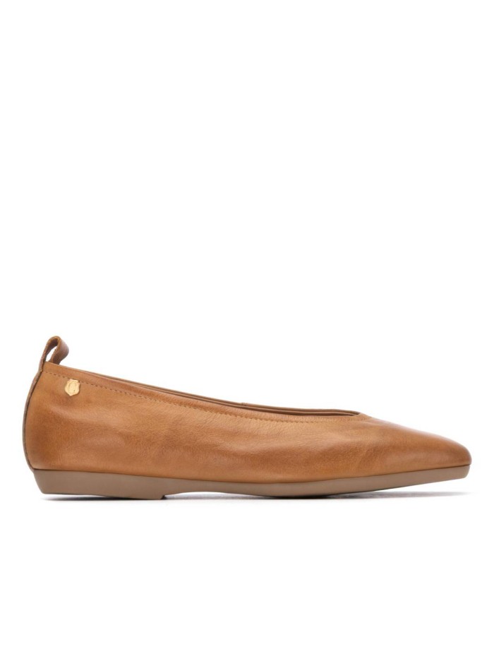 BAILARINA DE PIEL LISA CARMELA 16314003 CAMEL