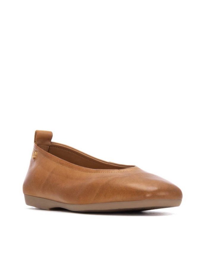 BAILARINA DE PIEL LISA CARMELA 16314003 CAMEL