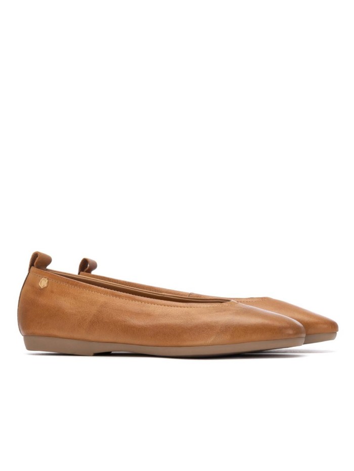 BAILARINA DE PIEL LISA CARMELA 16314003 CAMEL