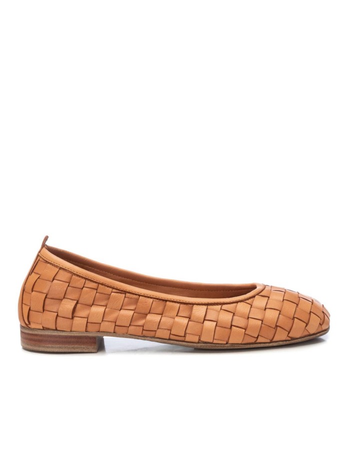 BAILARINA DE PIEL CALADDA CARMELA 16166203 CAMEL