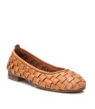 BAILARINA DE PIEL CALADDA CARMELA 16166203 CAMEL