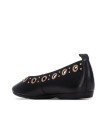 ZAPATILLAS CASUAL DE PIEL CON TACHUELAS PARA MUJER CARMELA 16330501 NEGRO