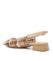BAILARINA DESTALONADA DE PIEL TRENZADA CARMELA 16218501 BEIGE