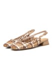 BAILARINA DESTALONADA DE PIEL TRENZADA CARMELA 16218501 BEIGE
