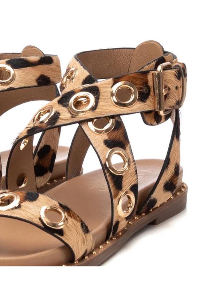 SANDALIAS ROMANAS CON TACHUELAS CARMELA 16238907 LEOPARDO