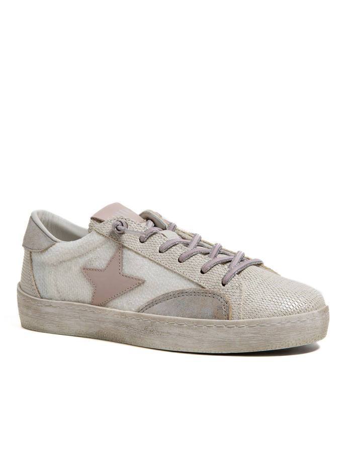 ZAPATILLAS CASUAL DE PIEL PARA MUJER CETTI GALO PALLETS C-1342 SRA BLANCO