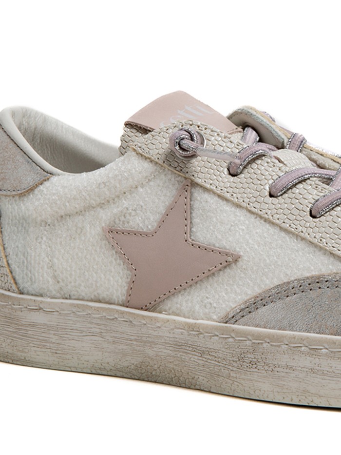 ZAPATILLAS CASUAL DE PIEL PARA MUJER CETTI GALO PALLETS C-1342 SRA BLANCO