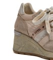 ZAPATILLAS CON CUÑA DE MUJER CETTI ANTE MESH C-1149 SRA BEIGE